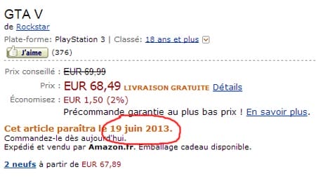 Amazon France rivela la data di uscita di GTA 5: di seguito tutti i dettagli.