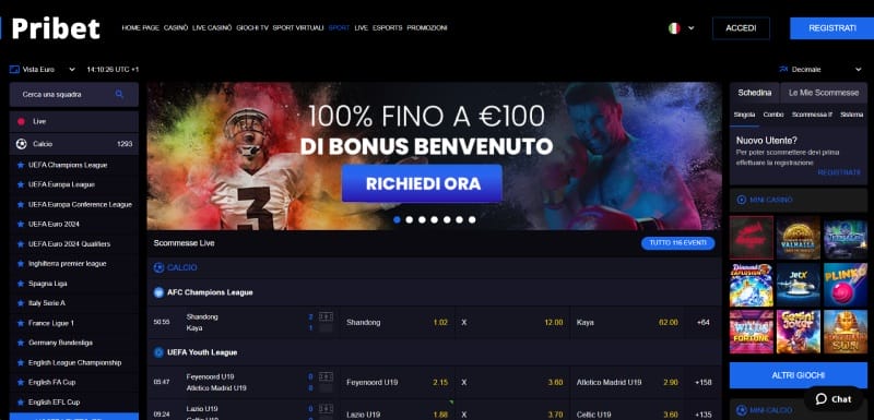 Top bookmaker Pribet