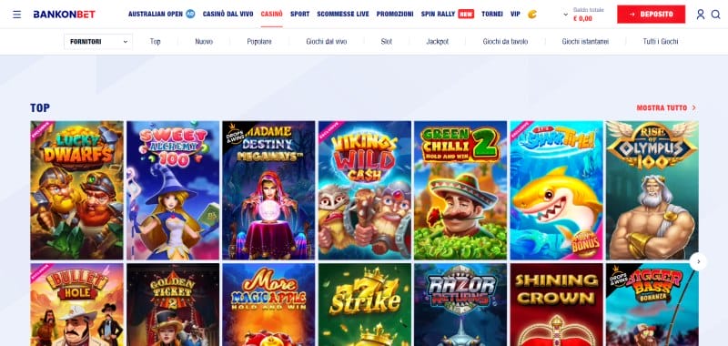 Giochi del casinò Bankonbet