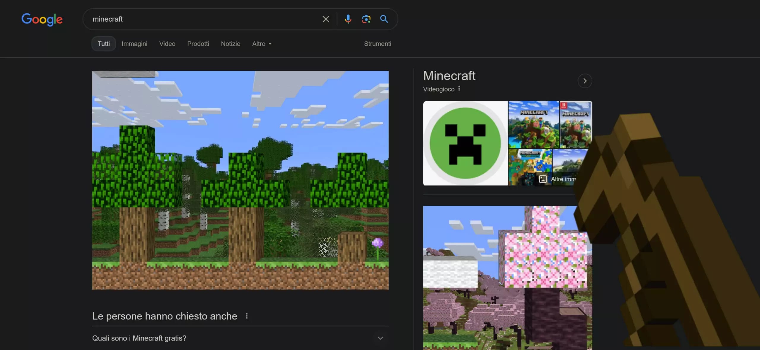 Minecraft giocabile su Google!
