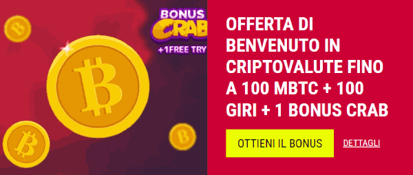 Rabona Offerta di benvenuto in criptovalute