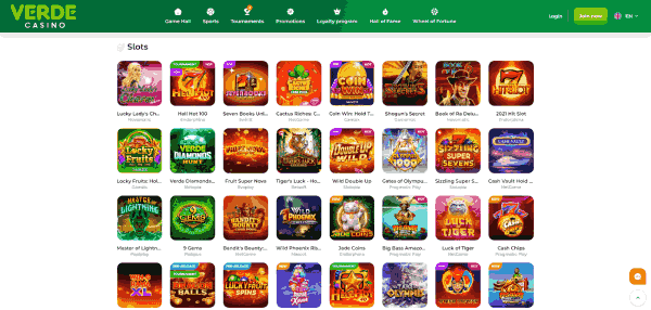 Verde Slot machine