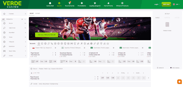 Verde giochi sportivi