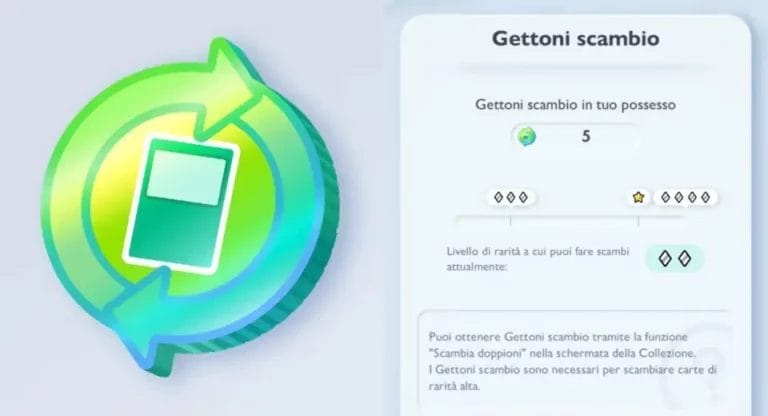 Gettoni GRATIS per lo scambio su Pokémon Trading Card Game Pocket