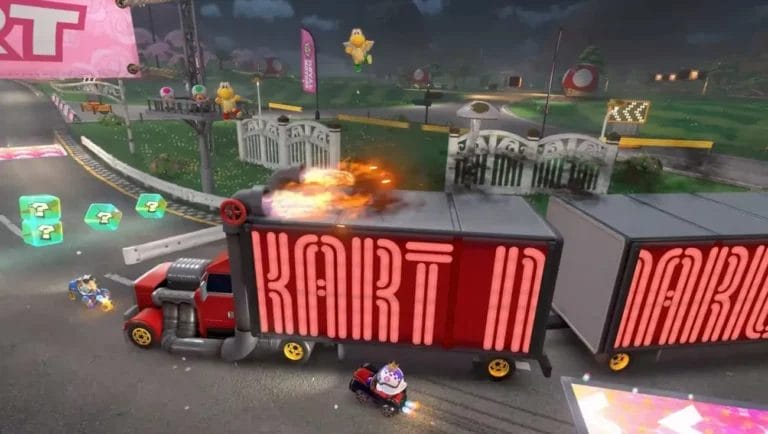 Mario Kart World fa guida veicoli molto grossi