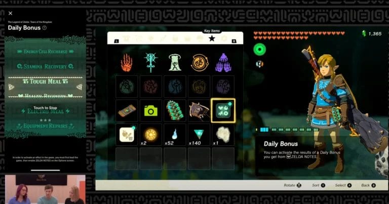 Zelda Notes introduce la riparazione su Switch 2