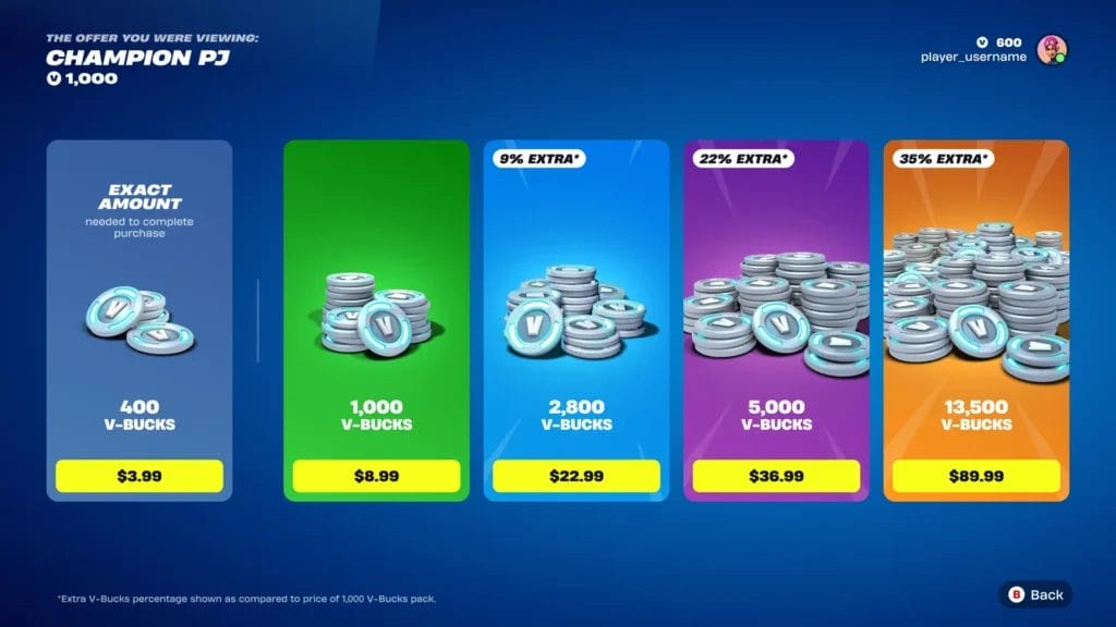 Epic Games annuncia una novità per i V-Bucks di Fortnite