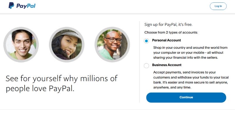 PayPal registrati
